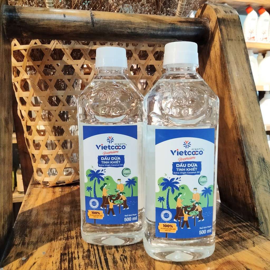 <strong>Vietcoco </strong>Dầu dừa tinh khiết Organic