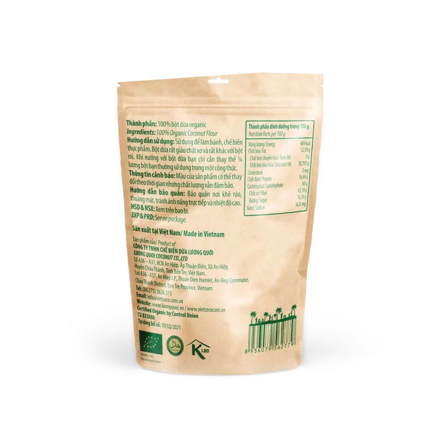 Vietcoco Premium Organic Coconut Flour