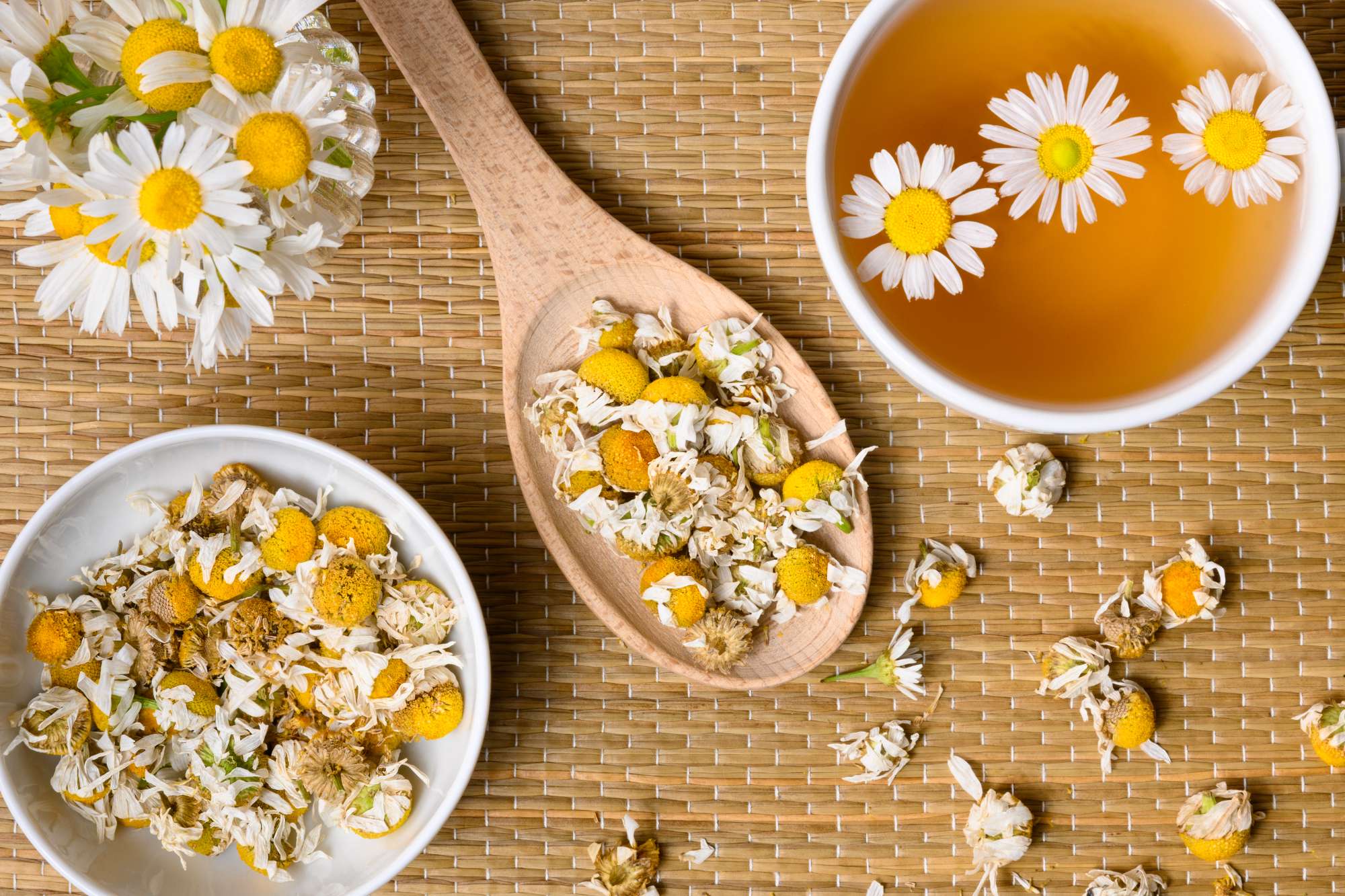 White Chamomile Flower Tea